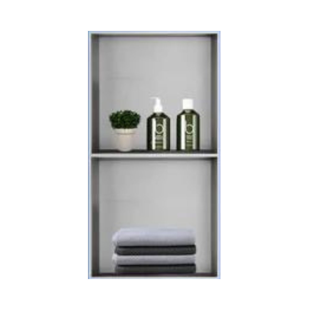 Z - Stainless Steel Metal Niche Silver - 12"x 24" - ND600-MS - Double